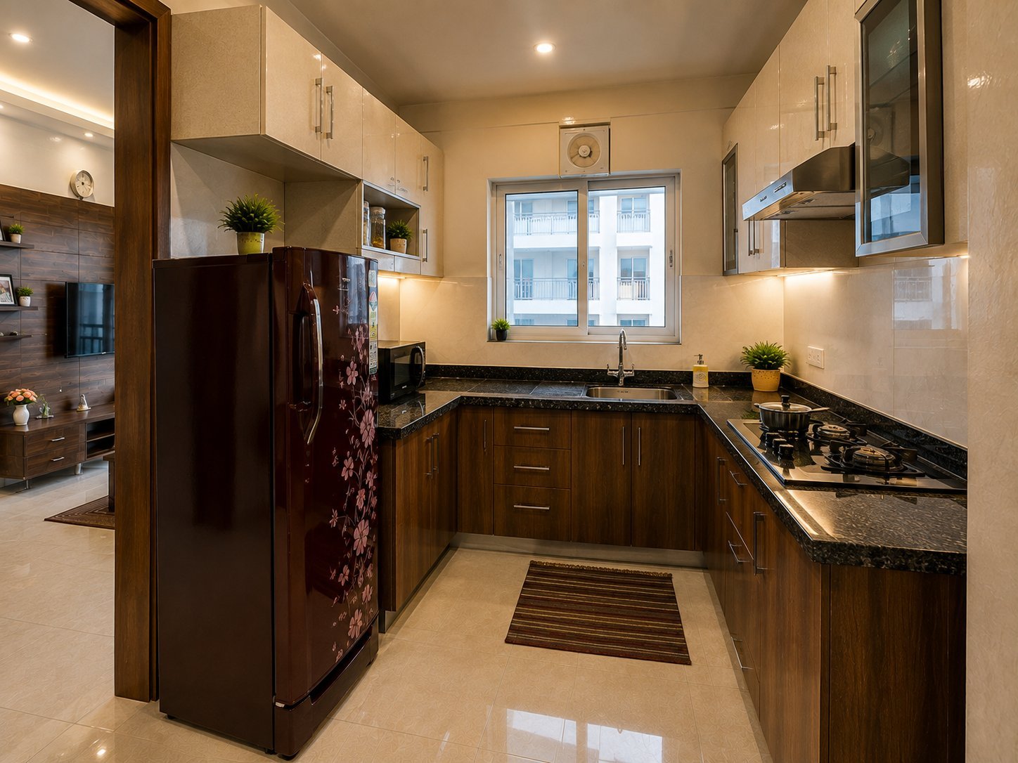 2 BHK किचन - Akaay Buildtech